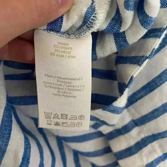 Boden Yasmin Embroidered Linen Tunic Size 18L - Picture 11 of 11